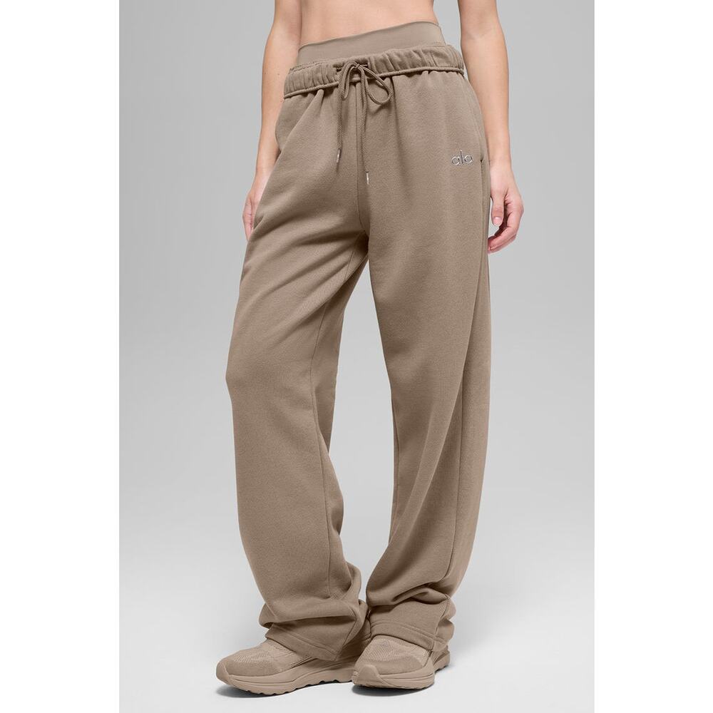 NWT ALO Accolade Straight Leg Sweatpants in Gravel SZ XS Fall Winter NEW $138 - Picture 7 of 10